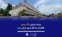 پیشرفت فیزیکی ۳۵ درصدی تقاطع غیر همسطح نیروی دریایی 